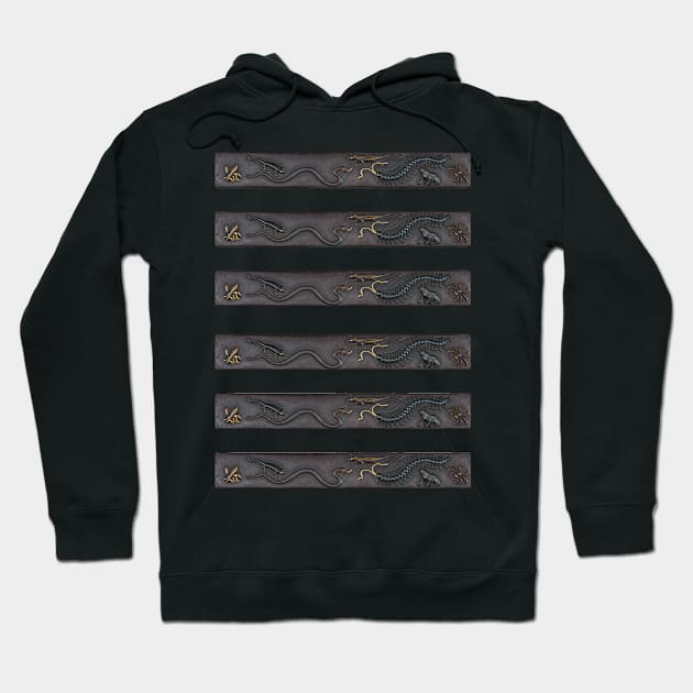 Awesome Creatures on a Kozuka (Japanese Knife Handle) Hoodie by Amanda1775